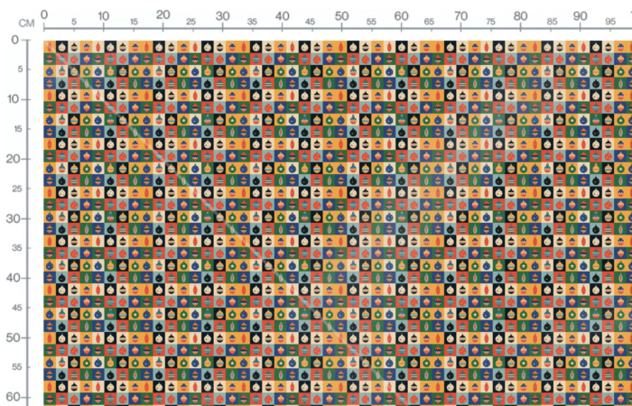 Tissu Imprimé Retro Noel Vintage Patchwork Petit, 11 tissus au choix – Image 3