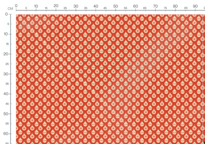 Tissu Imprimé Retro Noel Vintage Rouge, 11 tissus au choix – Image 3