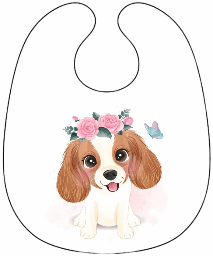 Panneau Bavoir Chiot Mignon