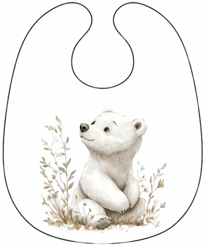 Panneau Bavoir de Noel Boho Ours