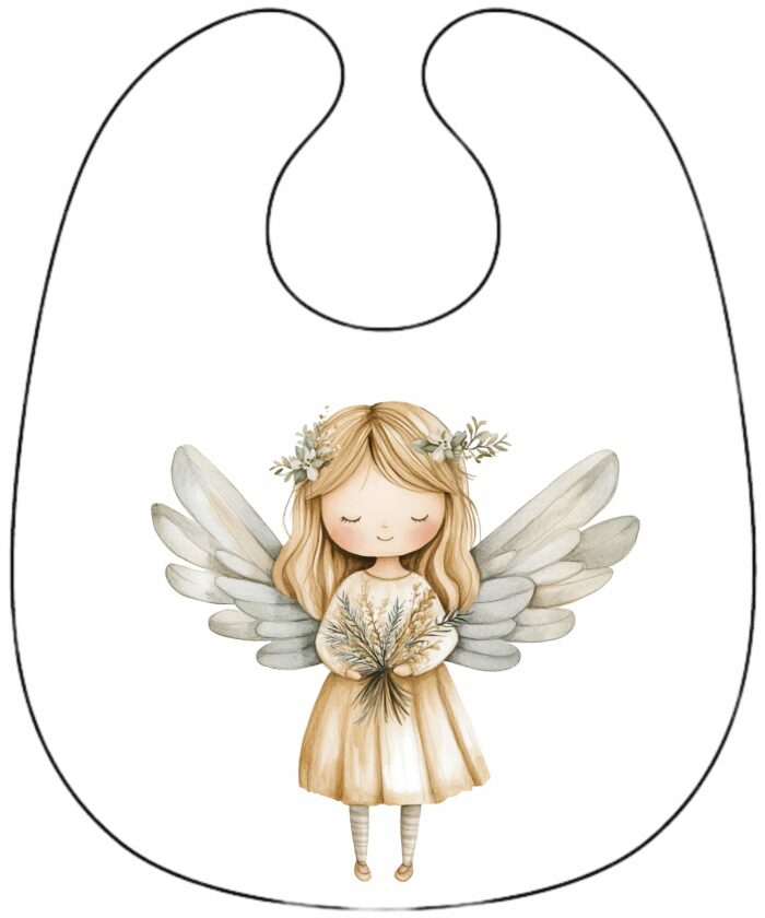 Panneau Bavoir de Noel Fille