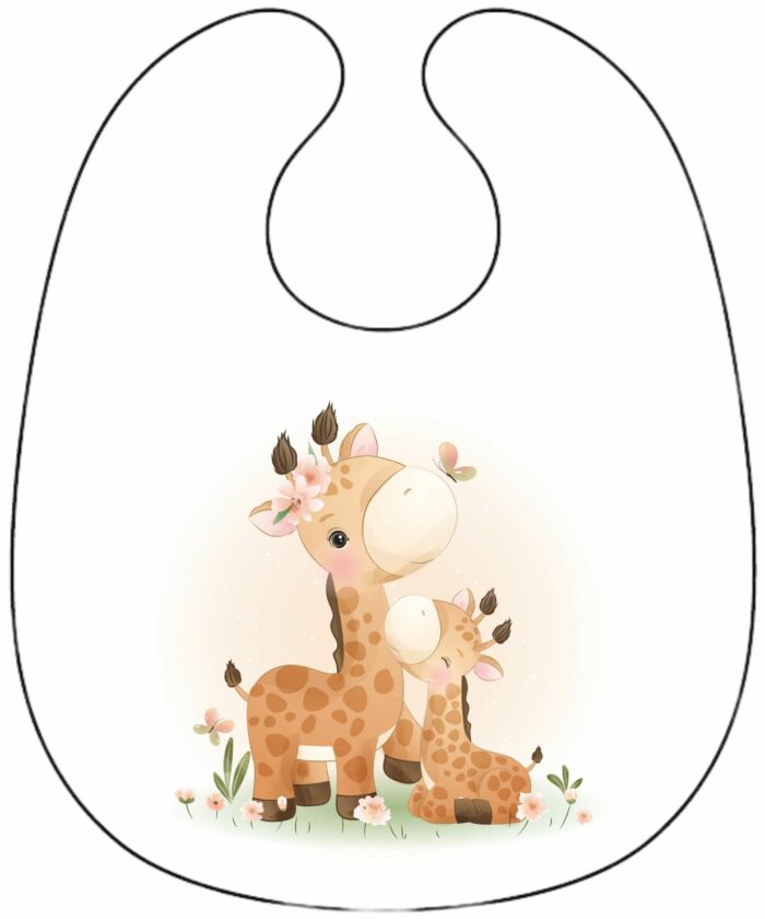 Panneau Bavoir Lovely Girafe Bebe
