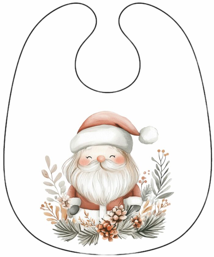 Panneau Bavoir de Noel Pere Noel