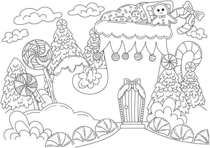 Panneau Tissu a Colorier Noel Botte, 5 tailles