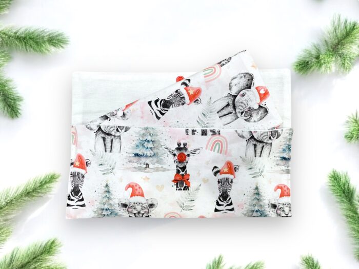 Pochette à bouton pression Noel, tissu au choix – Image 3