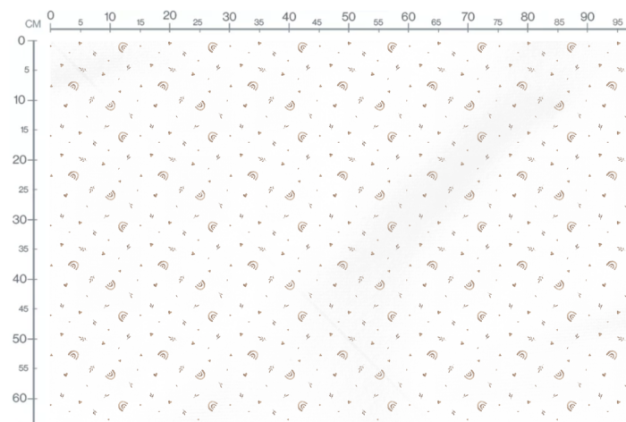 Tissu Imprimé Arc-en-ciel Petit Coeur, 11 tissus au choix – Image 3