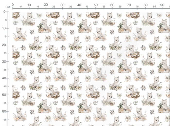 Tissu Exclusif Boho Noel Renard, 11 tissus au choix – Image 3