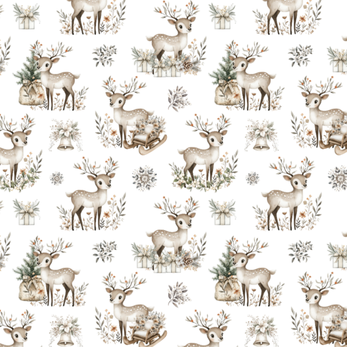 Tissu Exclusif Boho Noel Renne, 11 tissus au choix