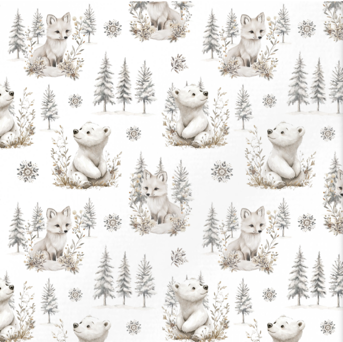 Tissu Exclusif Boho Noel Ourson Renard, 11 tissus au choix
