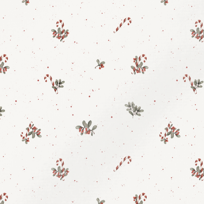 Tissu Imprimé Noel Sucre Minimaliste, 11 tissus au choix