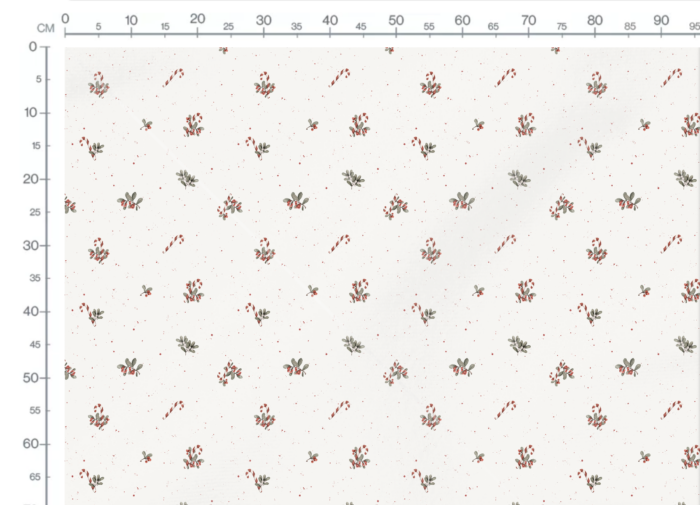 Tissu Imprimé Noel Sucre Minimaliste, 11 tissus au choix – Image 3