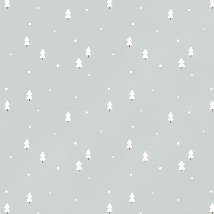 Tissu Imprimé Sapin Minimaliste Menthe, 11 tissus au choix