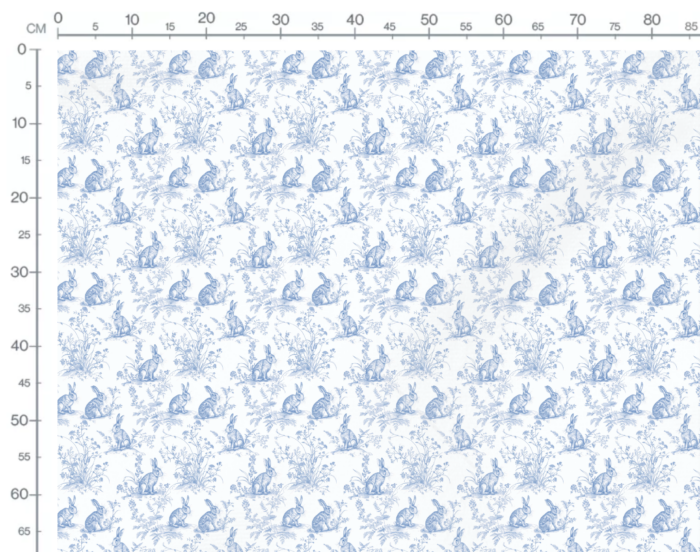 Tissu Inspiration Toile de Jouy Lapin Campagne, 11 tissus au choix – Image 3