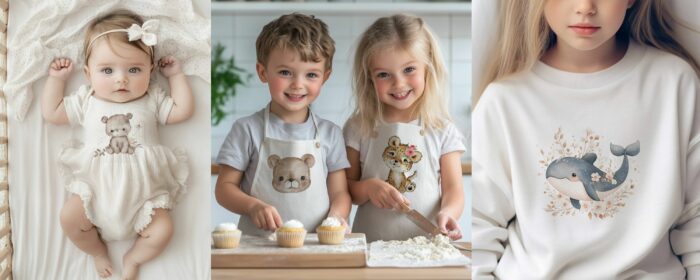 Motif Thermocollant pour tissus Ourson Mignon Dodo – Image 2