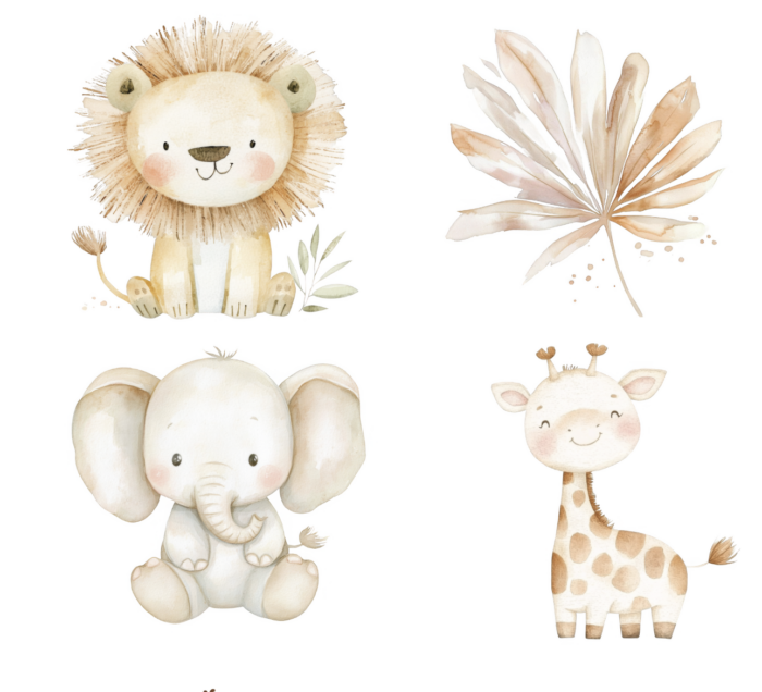 Lot Thermocollant pour tissus Savane Boho