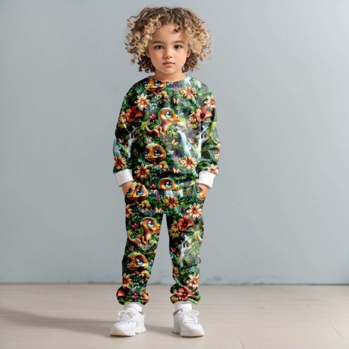 Tissu Imprimé Dinosaure 3d Jungle, 10 tissus au choix – Image 3