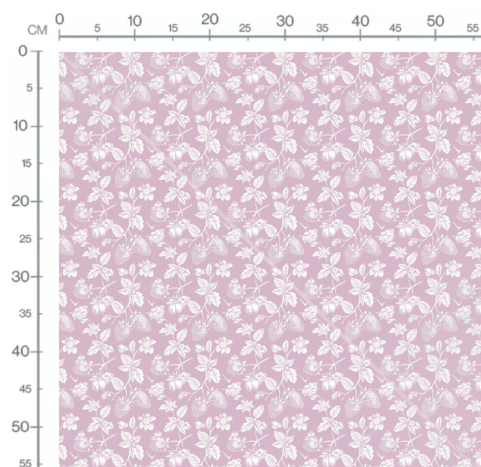 Tissu Inspiration Toile de Jouy Fraises Rose, 11 tissus au choix – Image 3