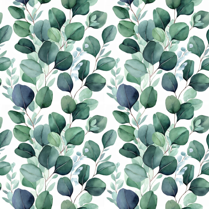 Tissu Imprimé Eucalyptus Feuilles Famille, 10 tissus au choix