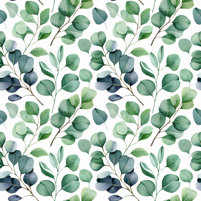 Tissu Imprimé Eucalyptus Feuilles Gratitude, 10 tissus au choix