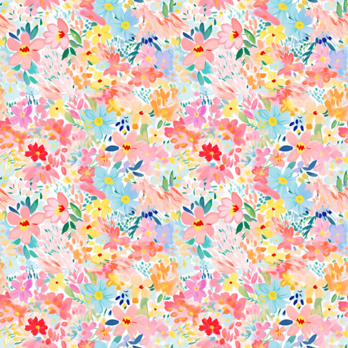 Tissu Imprimé Fleurs de Printemps Aya, 10 tissus au choix