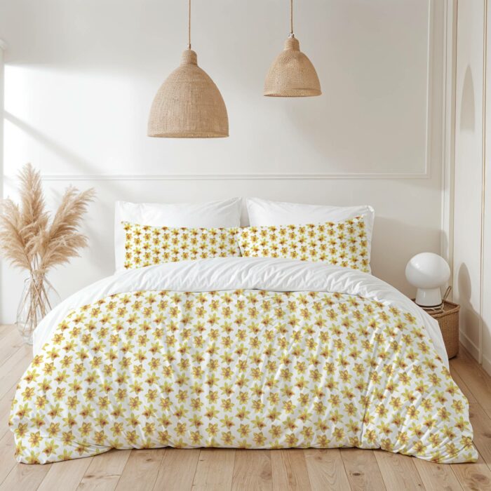 Tissu Imprimé Fleuri Jonquille Soleil, 10 tissus au choix – Image 3