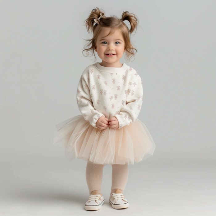 Tissu Imprimé Petite Souris Danse Blanc, 10 tissus au choix – Image 3