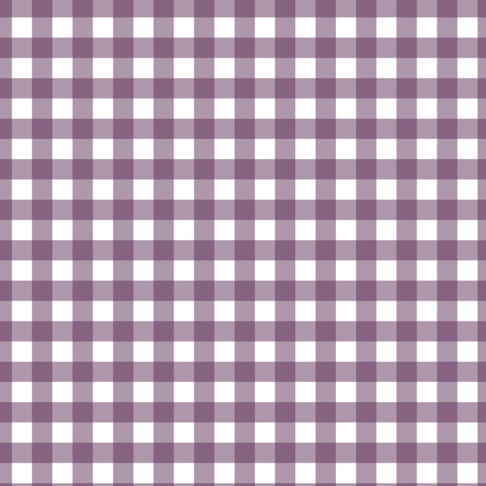 Tissu Imprimé Vichy 50 Violet Prune, 10 tissus au choix