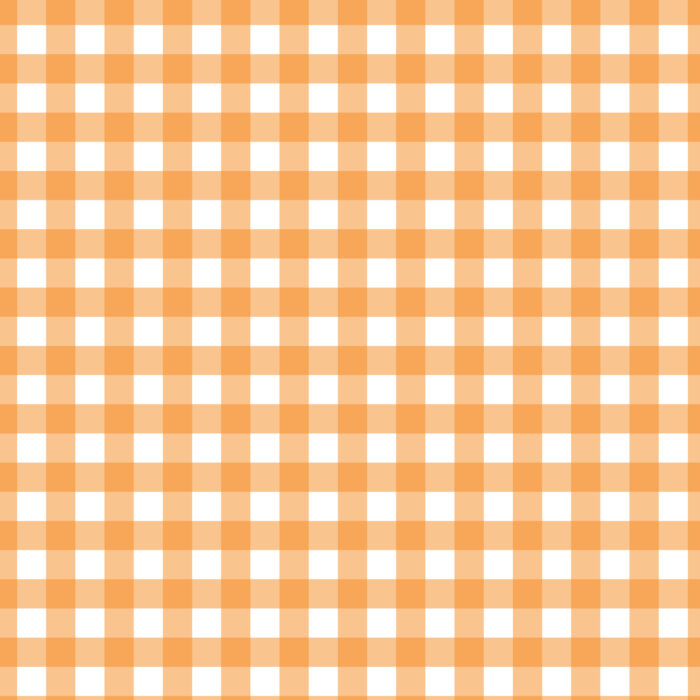 Tissu Imprimé Vichy 78 Orange, 10 tissus au choix