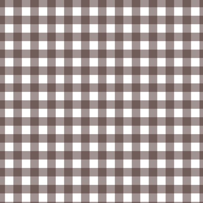 Tissu Imprimé Vichy 88 Chocolat Noir, 10 tissus au choix