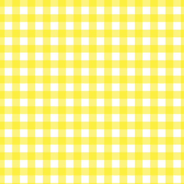Tissu Imprimé Vichy 06 Jaune Jonquille, 10 tissus au choix