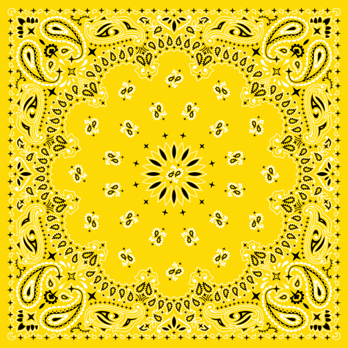 Tissu Imprimé Bandana Paisley 39 Soleil Carré, 10 tissus au choix
