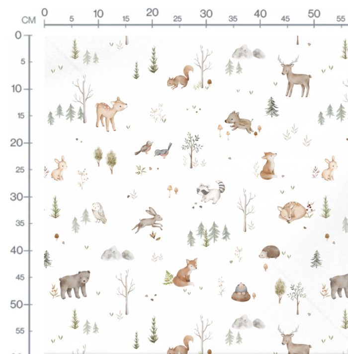 Tissu Animaux de La Foret Famille, 10 tissus au choix – Image 2