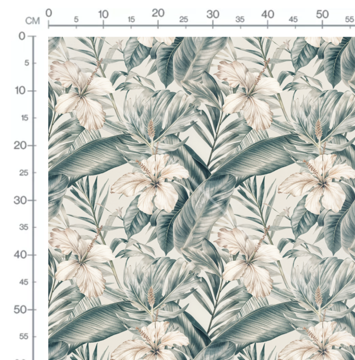 Tissu Feuilles Hibiscus Vintage, 10 tissus au choix – Image 3