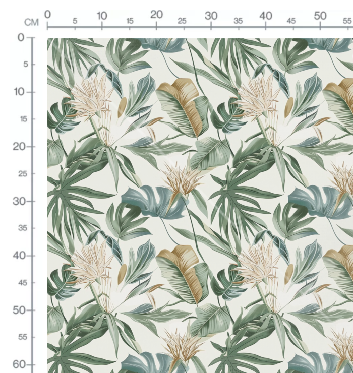 Tissu Feuilles Tropical Jungle, 10 tissus au choix – Image 3