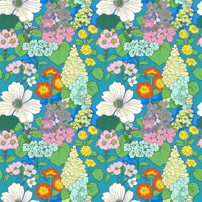 Tissu Fleurs Couleurs Alma, 10 tissus au choix