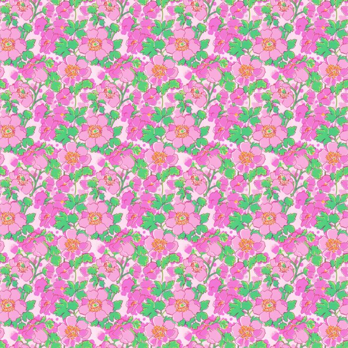 Tissu Fleurs Couleurs Jessie, 10 tissus au choix