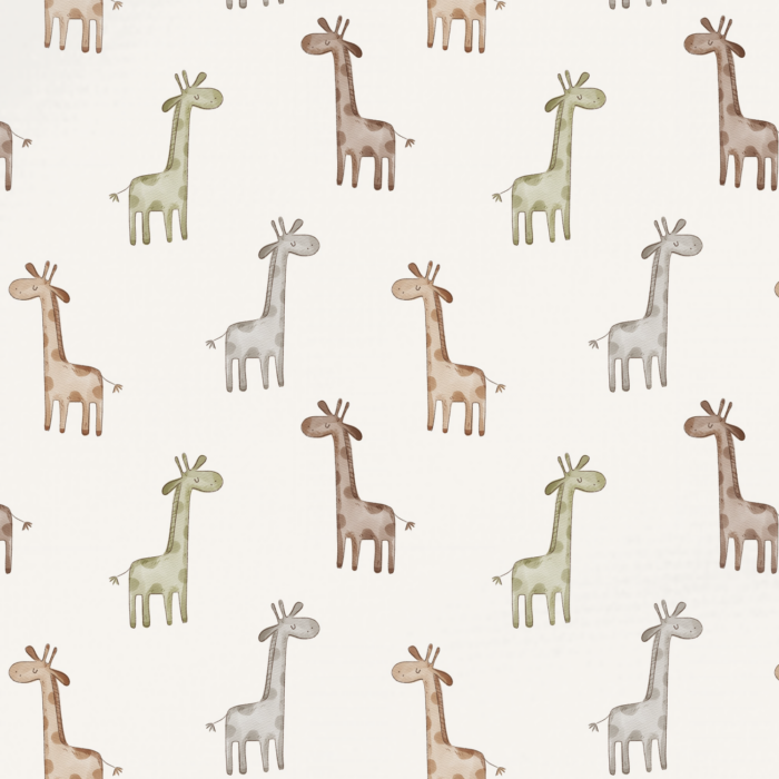 Tissu Imprimé Girafe Couleurs, 10 tissus au choix