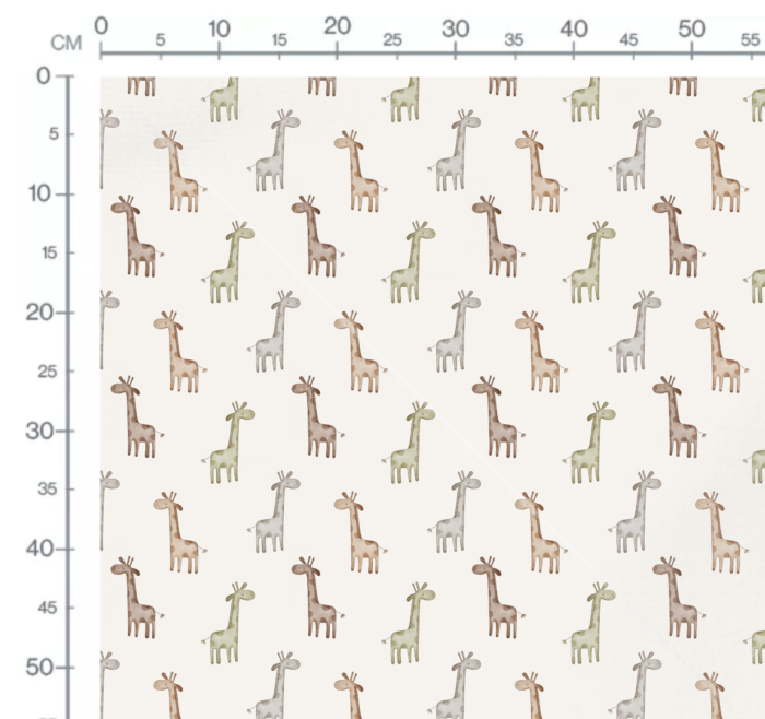 Tissu Imprimé Girafe Couleurs, 10 tissus au choix – Image 2