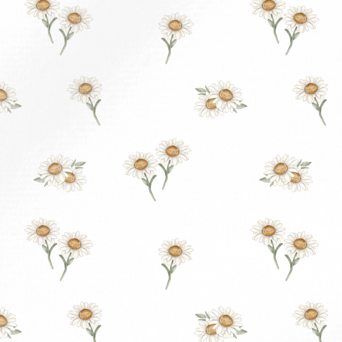 Tissu Imprimé Marguerite Printemps, 10 tissus au choix