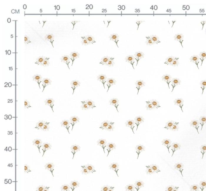 Tissu Imprimé Marguerite Printemps, 10 tissus au choix – Image 2