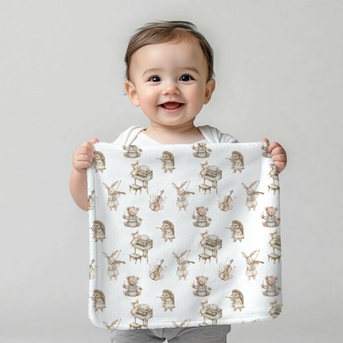 Tissu Imprimé Musique Animaux, 10 tissus au choix – Image 2