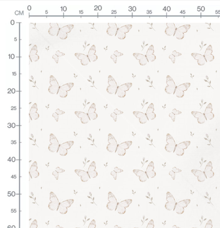Tissu Imprimé Papillon Bohème Douceur, 10 tissus au choix – Image 2