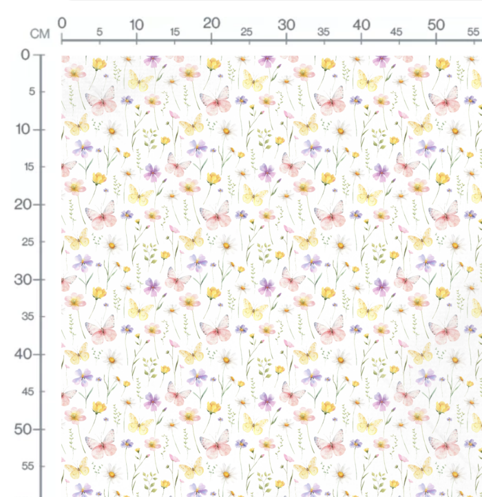 Tissu Imprimé Papillons Couleurs Harmonie, 10 tissus au choix – Image 2
