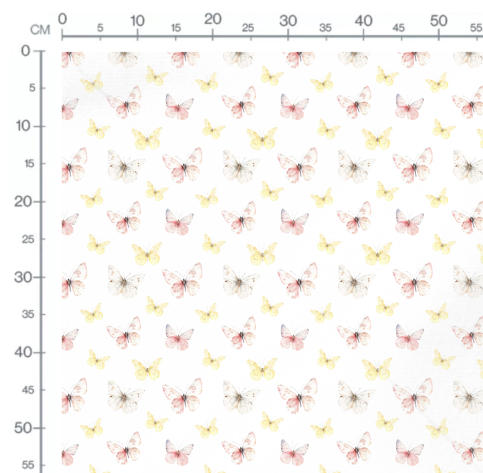 Tissu Imprimé Papillons Joie de Vivre, 10 tissus au choix – Image 2
