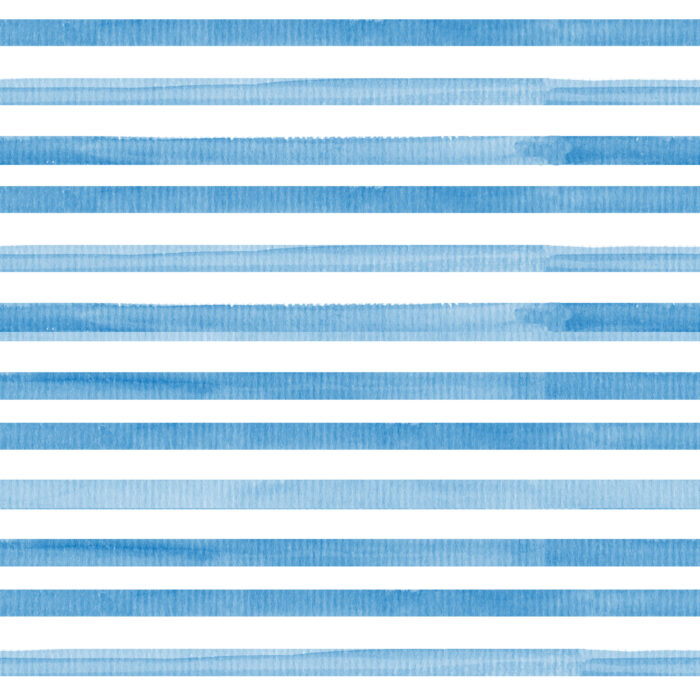 Tissu Imprimé Rayures Aquarelle Bleu Ocean, 10 tissus au choix