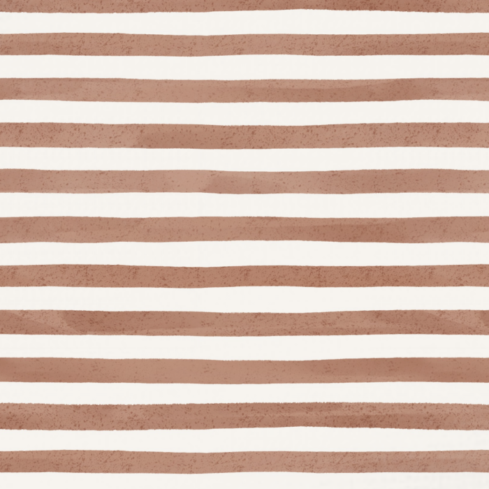 Tissu Imprimé Rayures Aquarelle Marron Crème, 10 tissus au choix