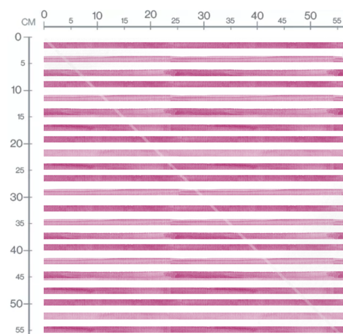 Tissu Imprimé Rayures Aquarelle Rose Magenta, 10 tissus au choix – Image 2