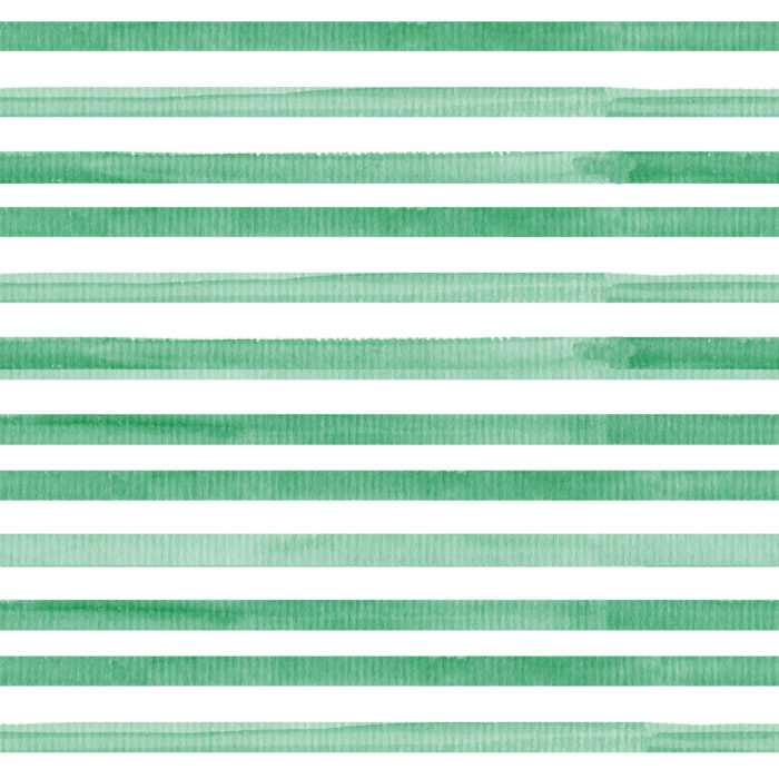 Tissu Imprimé Rayures Aquarelle Vert Feuille, 10 tissus au choix