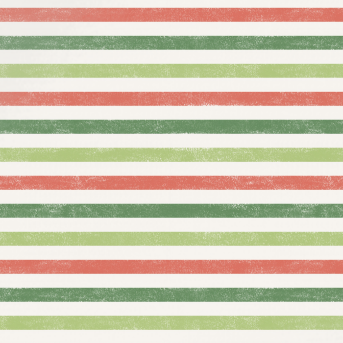 Tissu Imprimé Rayures Aquarelle Vert Rouge, 10 tissus au choix