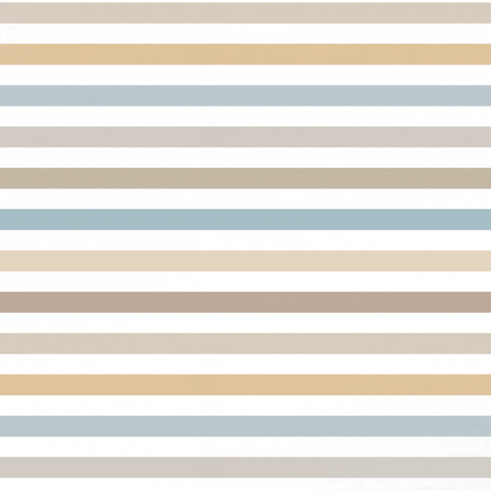 Tissu Imprimé Rayures Bleu et Beige, 10 tissus au choix
